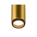 SLV Plafondarmatuur GRIP!M DOUBLE IP20, goud, zwart, gelakt dimbaar