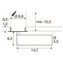 SLV Plafondinbouwarmatuur GRIP!M cilindrisch IP20, brons, zwart, gelakt dimbaar