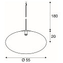 SLV Pendelarmatuur MAGICO 38 E27 IP20, aluminium dimbaar