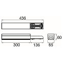 SLV Lichtlijnsysteem continu-rij EASYLIGHT FEED OUT BOX (FOB) 300 5 25 WH 5-polig, schakelbaar, wit, verkeerswit