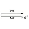 SLV Lichtlijnsysteem connector EASYLIGHT BC 1500 7 25 WH DALI met omslag, 7-polig, wit, verkeerswit