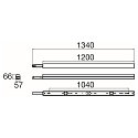 SLV light bar BATTEN P 1200 52 ON-OFF PIR with sensor, CCT Switch, multipower IP20