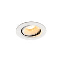 Plafondinbouwarmatuur NUMINOS� MOVE XS rond, geschikt voor beeldschermwerkstations IP20, wit, gelakt dimbaar