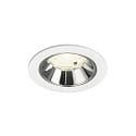 Plafondinbouwarmatuur NUMINOS� S geschikt voor beeldschermwerkstations IP20, chroom, wit dimbaar
