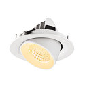 SLV Plafondinbouwarmatuur NUMINOS� GIMBLE M geschikt voor beeldschermwerkstations IP20, wit, gelakt dimbaar