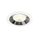 Plafondinbouwarmatuur NUMINOS� L geschikt voor beeldschermwerkstations IP20, chroom, wit dimbaar