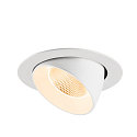 SLV Plafondinbouwarmatuur NUMINOS� GIMBLE XL geschikt voor beeldschermwerkstations IP20, wit, gelakt dimbaar