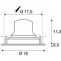 SLV Plafondinbouwarmatuur NUMINOS� MOVE XL draaibaar, geschikt voor beeldschermwerkstations IP20, chroom, wit dimbaar