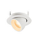 SLV Plafondinbouwarmatuur NUMINOS� GIMBLE XS rond, geschikt voor beeldschermwerkstations IP20, wit, gelakt dimbaar