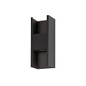 SLV outdoor wall luminaire FLATT II IP65, black, lacquered dimmable