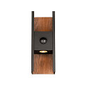 outdoor wall luminaire FLATT II with sensor IP54, anthracite, brown 