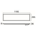 SLV Plafondarmatuur PANEL P 1200/300 45 DALI >200LM/W dimbaar, UGR < 19, multipower IP20