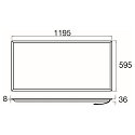 SLV Plafondarmatuur PANEL P 1200/600 60 ON-OFF >200LM/W UGR < 19, schakelbaar, multipower IP20, wit, gelakt 