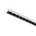 3-phase spot SIGHT EVO SINGLE square IP20, black, lacquered 