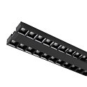 SLV 3-fase spot SIGHT EVO DOUBLE hoekig IP20, zwart, gelakt 