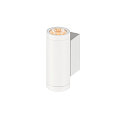 SLV Wandarmatuur voor buitenshuis HELIA PRO S UP/DOWN cilindrisch IP65, wit, gelakt 