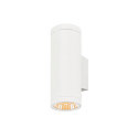 outdoor wall luminaire HELIA PRO L UP/DOWN cylindrical IP65, white, lacquered dimmable