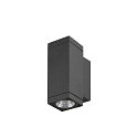 outdoor wall luminaire THEO PRO S UP/DOWN square IP65, anthracite, lacquered 