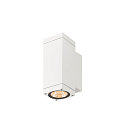 outdoor wall luminaire THEO PRO S SINGLE square IP65, white, lacquered 