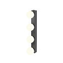 SLV Spiegelarmatuur SUN MIRROR QUAD met schakelknop IP44, zwart, gelakt 