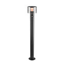 outdoor floor lamp TAHA II 90 with sensor IP54, black 