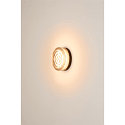 SLV Wand- en plafondarmatuur CYFT WAVE XL IP65, zwart, gelakt dimbaar