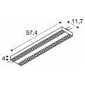 SLV 3-phase spot SIGHT EVO DOUBLE square IP20, black, lacquered dimmable