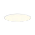 SLV ceiling luminaire PANEL 60 round, suitable for VDU workstation IP20, white, lacquered dimmable