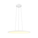 pendant luminaire PANEL 60 round, suitable for VDU workstation IP20, white dimmable
