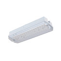 SLV wall and ceiling luminaire P-LIGHT square IP65, transparent, white, lacquered 