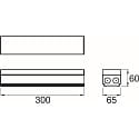 SLV Lichtlijnsysteem feed-in EASYLIGHT FIB 300 5 25 BK 5-polig, zwart