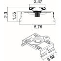 SLV Lichtlijnsysteem plafondbevestiging EASYLIGHT STM BK opbouwversie, zwart