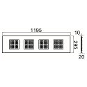 SLV LED panel PAVANNO 1200/300 UGR < 19, suitable for VDU workstation, dimmable 22W 3440lm 3000|4000K 45� CRI 80-89
