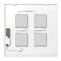 SLV grid luminaire PAVANNO 600 DALI DALI controllable, CCT Switch, UGR < 19, multipower IP20, white dimmable