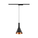 1-fase pendelarmatuur LALU� SET CONE 15 met lampenkap, CCT Switch, set van 1 IP20, zwart dimbaar