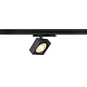 3-phase spot  EURO CUBE 2 L square, swivelling, suitable for VDU workstation IP20, black dimmable