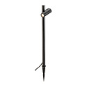 SLV gorund spike luminaire HELIA SLIM POLE SINGLE with plug IP65, black