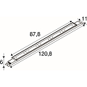 SLV ceiling luminaire BATTEN INDUSTRY C IP23, white dimmable