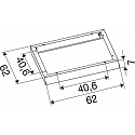 SLV mounting frame PANEL P | PAVANNO, black