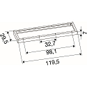 SLV mounting frame PANEL P | PAVANNO, black