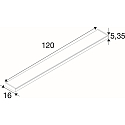 SLV pendant luminaire WORKLIGHT P LINE 120 suitable for VDU workstation IP20, silver dimmable