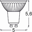 SLV WIFI LED Smart gloeilamp ZigBee aanstuurbaar GU10 4,9W 300lm 100° dimbaar helder