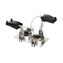 Inbouwarmatuur NEW TRIA II GU10 GU10, aluminium geborsteld 100W