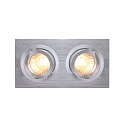 Inbouwarmatuur NEW TRIA II GU10 GU10, aluminium geborsteld 100W