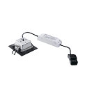 SLV Inbouwarmatuur FRAME BASIC LED SET incl. chauffeur, zwart 450lm 3000K 90� 90� CRI 80