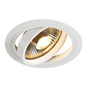 Plafondinbouwarmatuur NEW TRIA ES111 1 rond GU10, wit mat