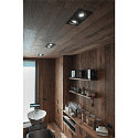 SLV Ceiling recessed spot NEW TRIA ES111 2 SQUARE, 2xGU10, 230V, incl. Clip springs, black