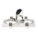 SLV Plafondinbouwarmatuur NEW TRIA ES111 2 hoekig GU10, wit
