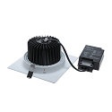 SLV Plafondinbouwarmatuur NEW TRIA DL SET hoekig, wit dimbaar