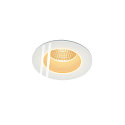 Plafondinbouwarmatuur PATTA-F ROUND rond, stijf, set terug IP65 / IP20, wit dimbaar